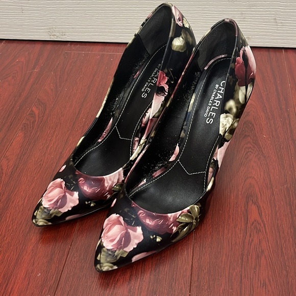 Charles David Pact Pump Blush Roses Heels 9.5M - Picture 7 of 11